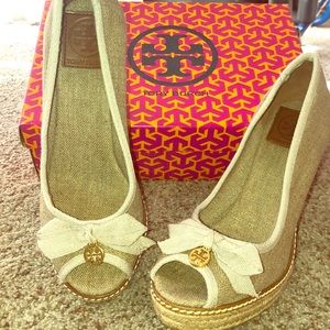 Tory Burch espadrille wedge size 7.5